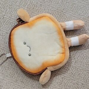 TOAST PLUSH COIN PURSE KEYCHAIN